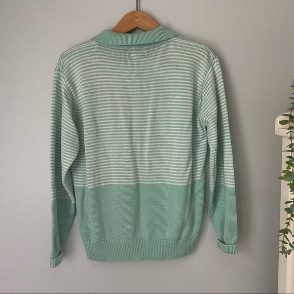 Vintage Fia Italia handloomed striped collared sweater - Picture 3 of 9